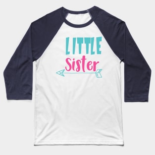 Little Sister, Younger Sister, Arrow, Sibling Baseball T-Shirt